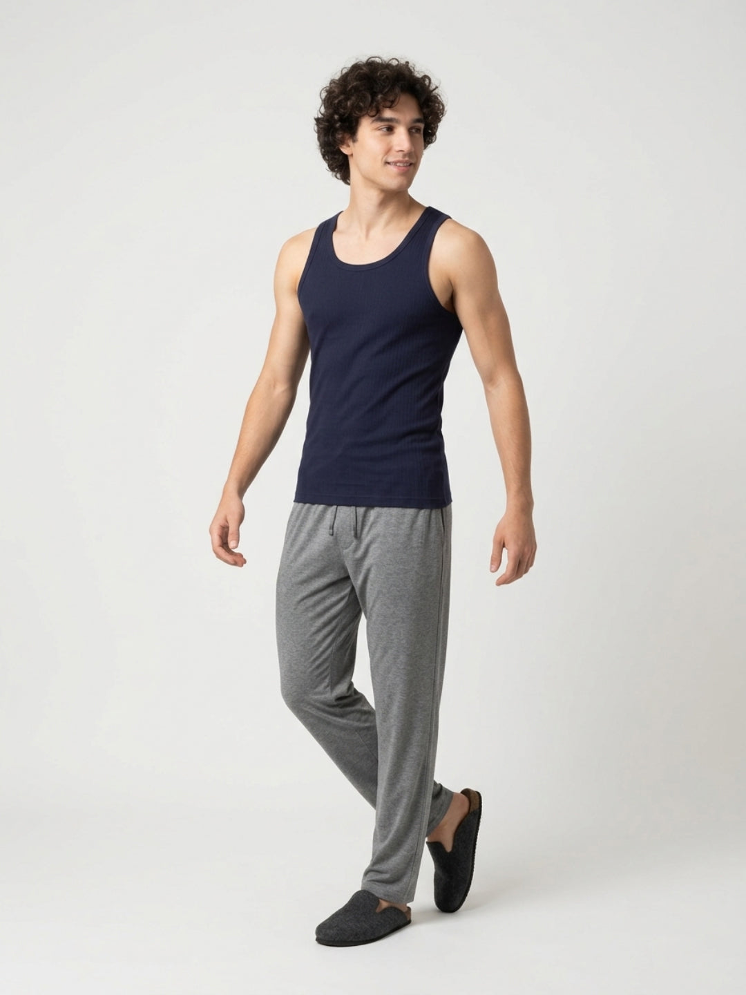Park Avenue Men Blue Cotton Vest