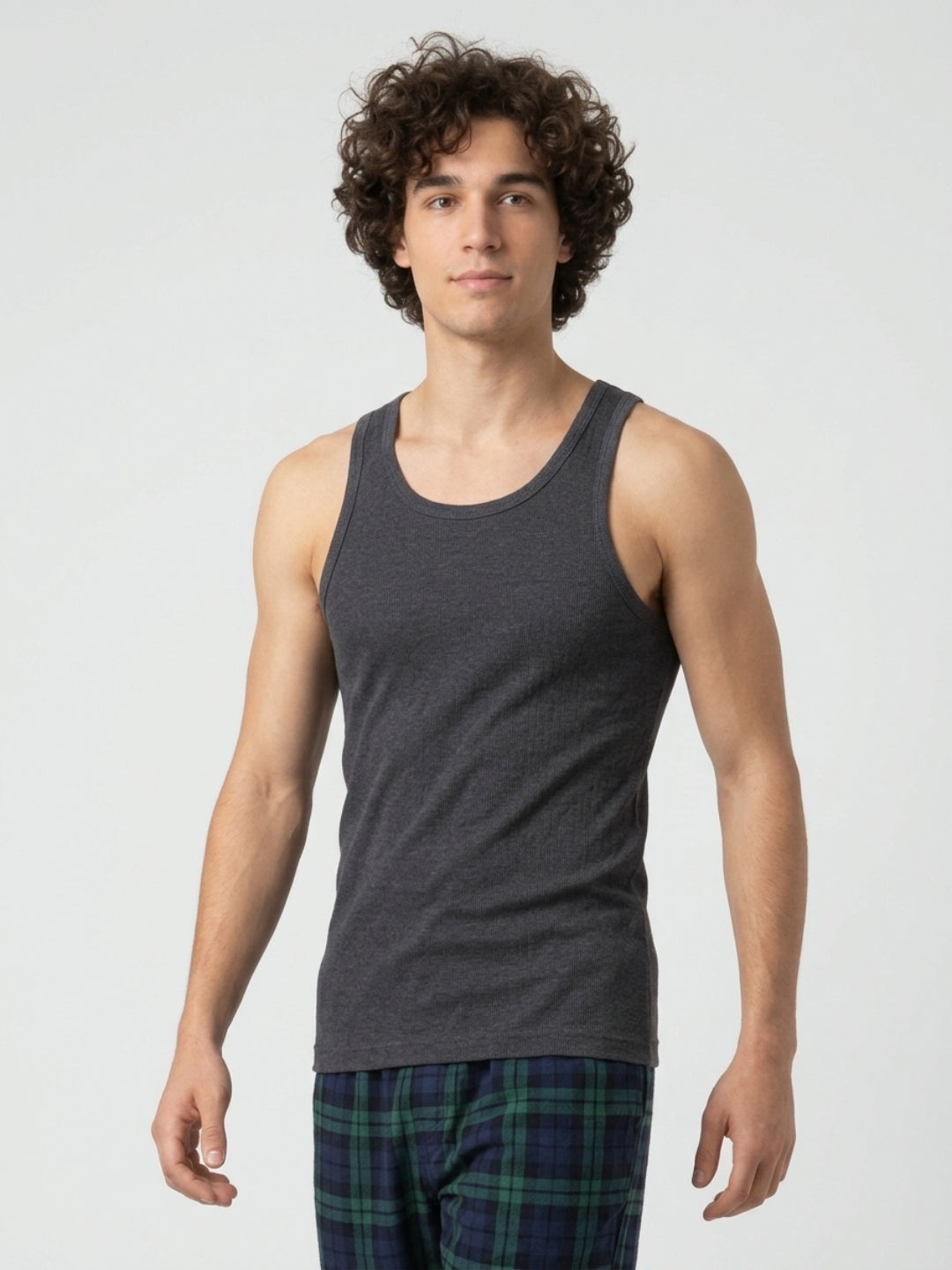Park Avenue Men Grey Cotton Vest
