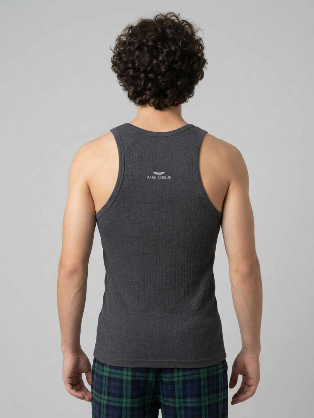 Park Avenue Men Grey Cotton Vest