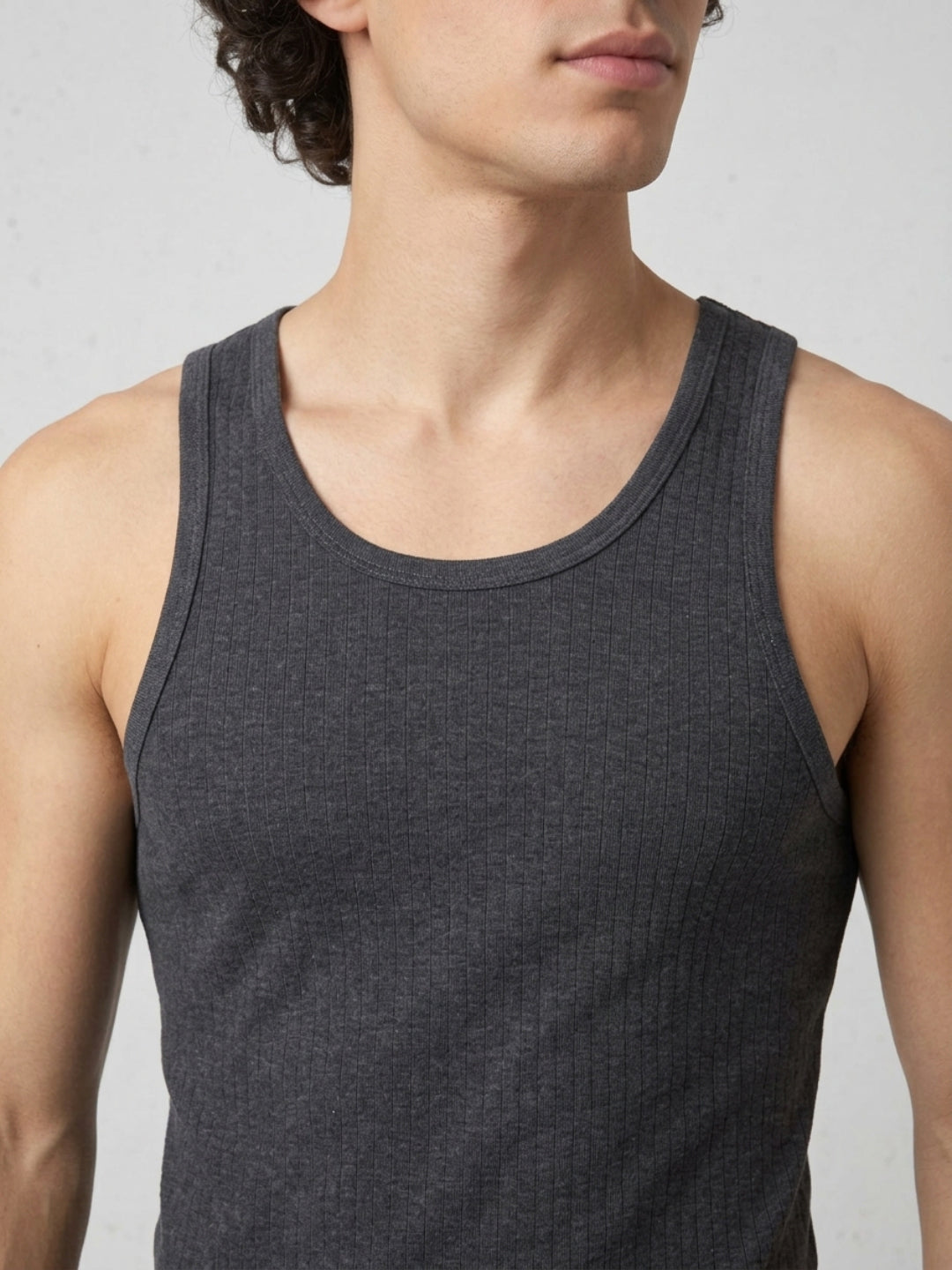 Park Avenue Men Grey Cotton Vest