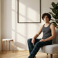 Park Avenue Men Grey Cotton Vest