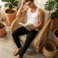 Park Avenue Men White Cotton Vest