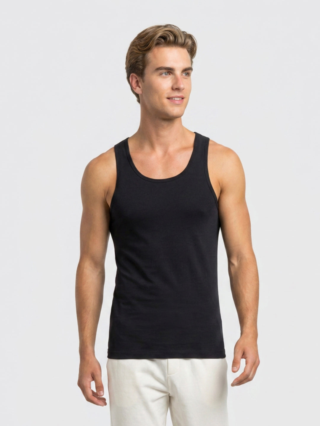 Park Avenue Men Black Bamboo Blend Vest