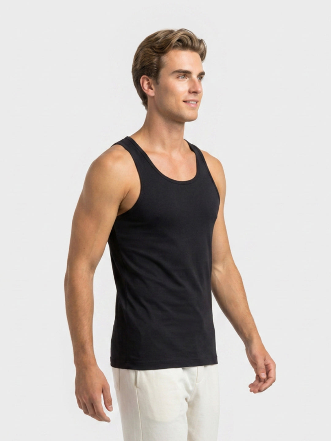 Park Avenue Men Black Bamboo Blend Vest