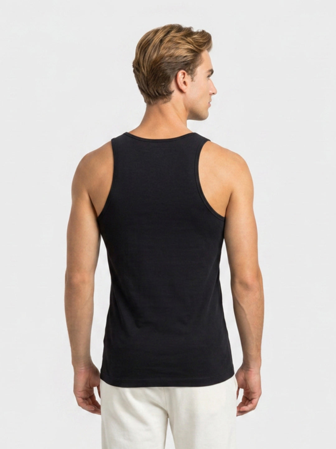 Park Avenue Men Black Bamboo Blend Vest