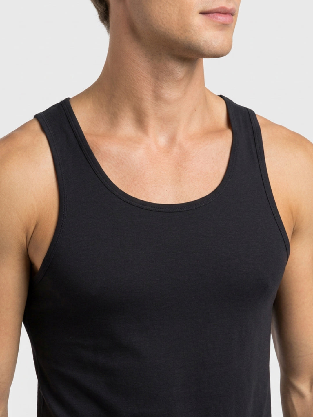 Park Avenue Men Black Bamboo Blend Vest