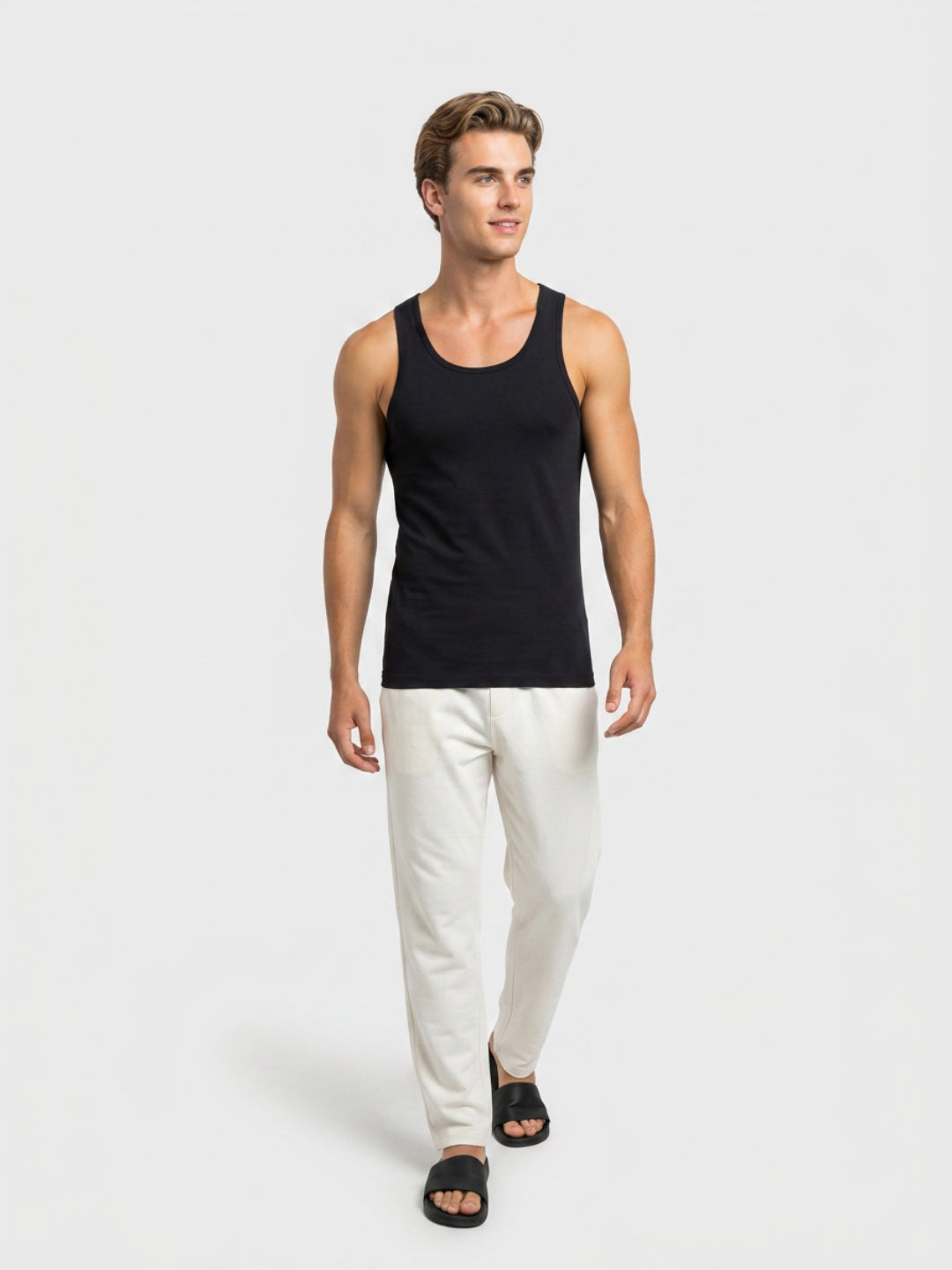 Park Avenue Men Black Bamboo Blend Vest