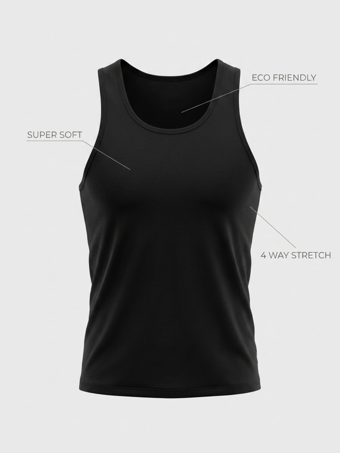 Park Avenue Men Black Bamboo Blend Vest