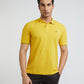 Raymond Yellow Solid Contemporary Fit Cotton T-Shirt