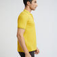 Raymond Yellow Solid Contemporary Fit Cotton T-Shirt