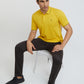 Raymond Yellow Solid Contemporary Fit Cotton T-Shirt