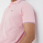 Raymond Pink Solid Modern Fit Half Sleeve Cotton T-Shirt