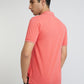 Raymond Red Solid Modern Fit Half Sleeve Cotton T-Shirt