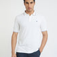 Raymond White Solid Modern Fit Half Sleeve Cotton T-Shirt