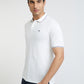 Raymond White Solid Modern Fit Half Sleeve Cotton T-Shirt