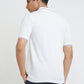 Raymond White Solid Modern Fit Half Sleeve Cotton T-Shirt