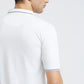 Raymond White Solid Modern Fit Half Sleeve Cotton T-Shirt