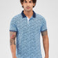 Raymond Blue Printed Modern Fit Cotton T-Shirt