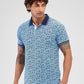 Raymond Blue Printed Modern Fit Cotton T-Shirt