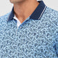 Raymond Blue Printed Modern Fit Cotton T-Shirt