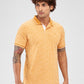 Raymond Yellow Printed Modern Fit Cotton T-Shirt