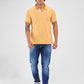 Raymond Yellow Printed Modern Fit Cotton T-Shirt