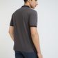 Raymond Grey Structure Modern Fit Half Sleeve Cotton T-Shirt