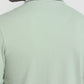 Raymond Men Green Modern Fit Solid Polo Neck Collar T-Shirt