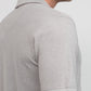 Raymond Men Grey Modern Fit Solid Polo Neck Collar T-shirt