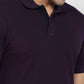 Raymond Men Purple Modern Fit Solid T-shirt