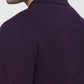 Raymond Men Purple Modern Fit Solid T-shirt
