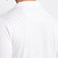 Raymond Men White Modern Fit Print Polo Neck Collar T-shirt