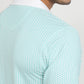 Raymond Men Green Modern Fit Print Polo Neck Collar T-shirt