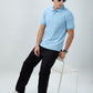 Raymond Men Blue Modern Fit Print T-shirt
