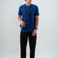 Raymond Men Blue Regular Fit Solid Crew Neck Collar T-shirt
