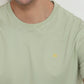 Raymond Men Green Regular Fit Solid Crew Neck Collar T-Shirt