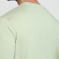 Raymond Men Green Regular Fit Solid Crew Neck Collar T-Shirt