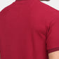 Raymond Men Red Modern Fit Solid Polo Neck Collar T-shirt