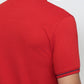 Raymond Men Red Modern Fit Solid Polo Neck Collar T-shirt