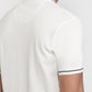 Raymond Men White Modern Fit Solid Polo Neck Collar T-shirt