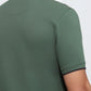 Raymond Men Green Modern Fit Solid Polo Neck Collar T-shirt