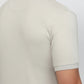 Raymond Men Grey Modern Fit Solid Polo Neck Collar T-shirt