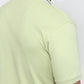 Raymond Men Green Modern Fit Solid Polo Neck Collar T-shirt