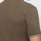 Raymond Men Green Modern Fit Solid Polo Neck Collar T-shirt