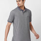 Raymond Contemporary Fit Solid Medium Green T-Shirt