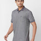 Raymond Contemporary Fit Solid Medium Green T-Shirt