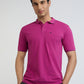 Raymond Red Solid Modern Fit Cotton T-Shirt