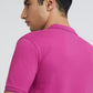 Raymond Red Solid Modern Fit Cotton T-Shirt