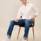 Raymond Men White Regular Fit Solid Casual Jacket