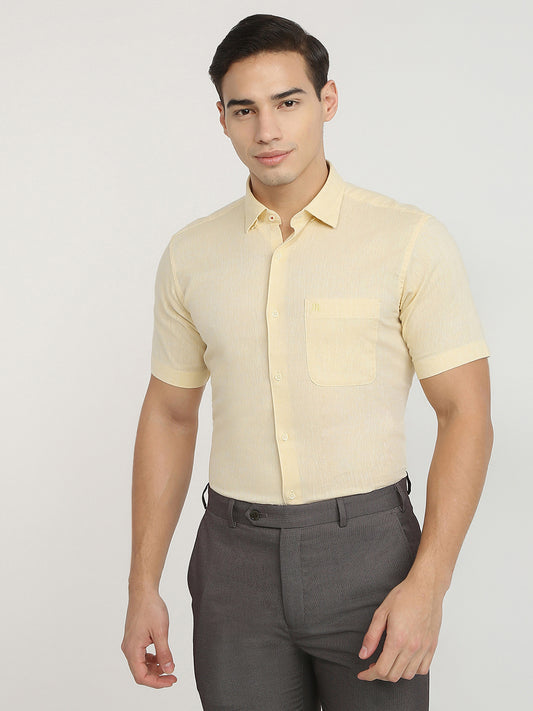 Raymond Yellow Casual Shirt 